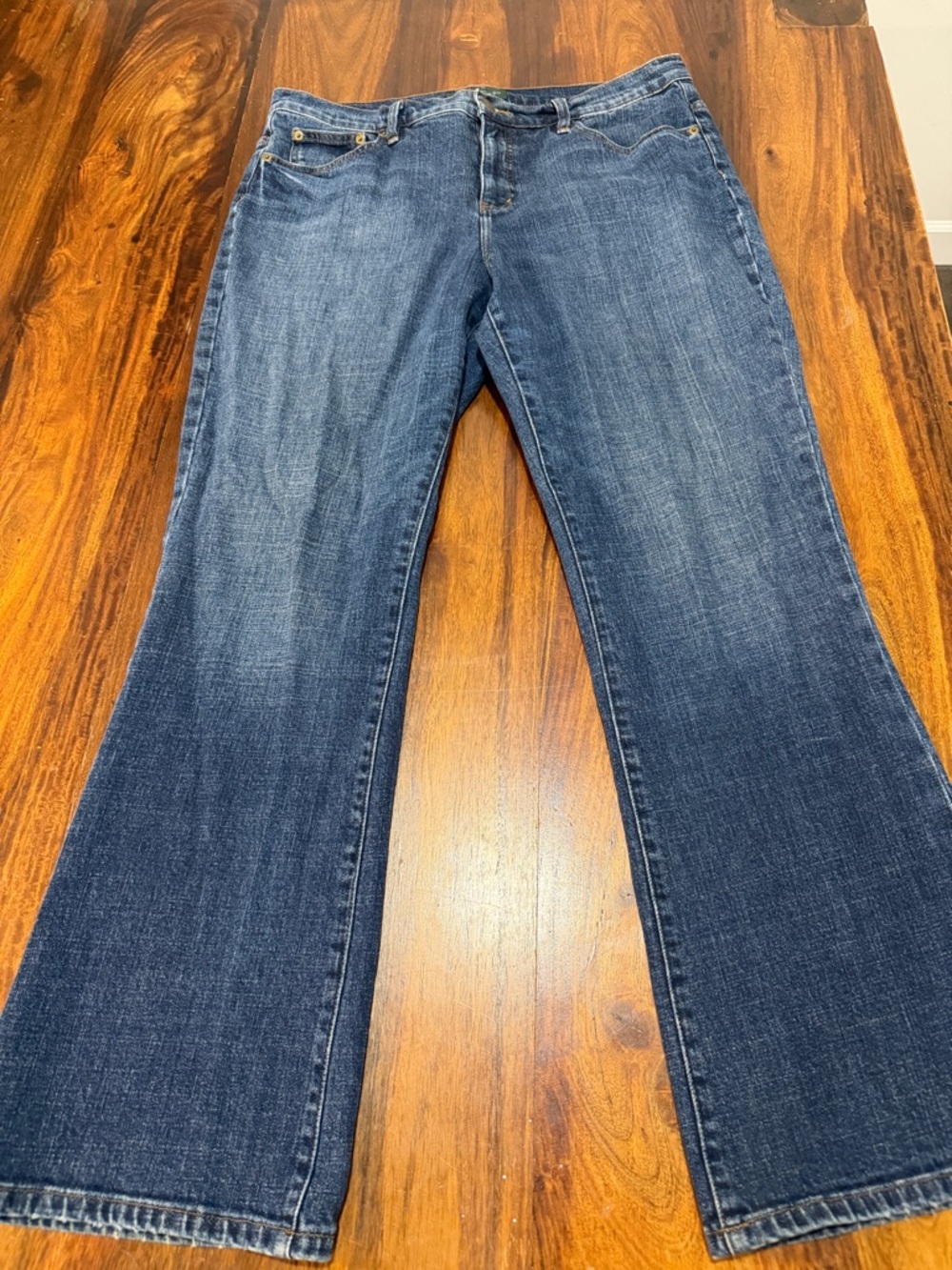 Ralph Lauren 14 Women's Dark Blue Flared Jeans